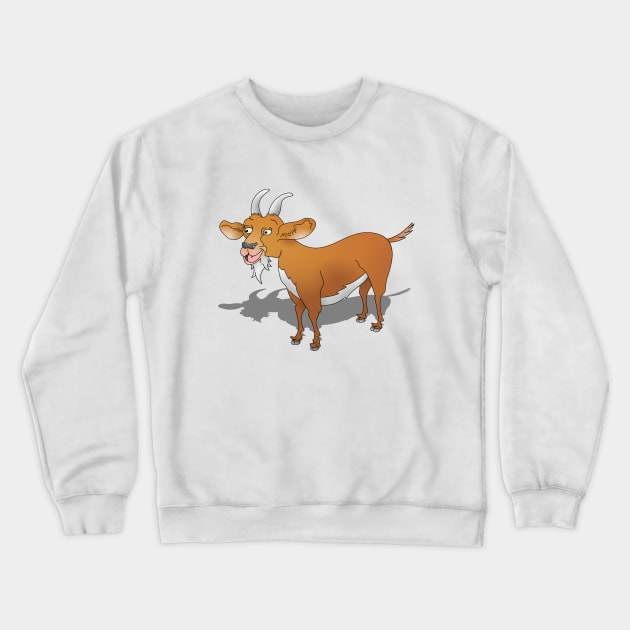 Goat Crewneck Sweatshirt by mailboxdisco